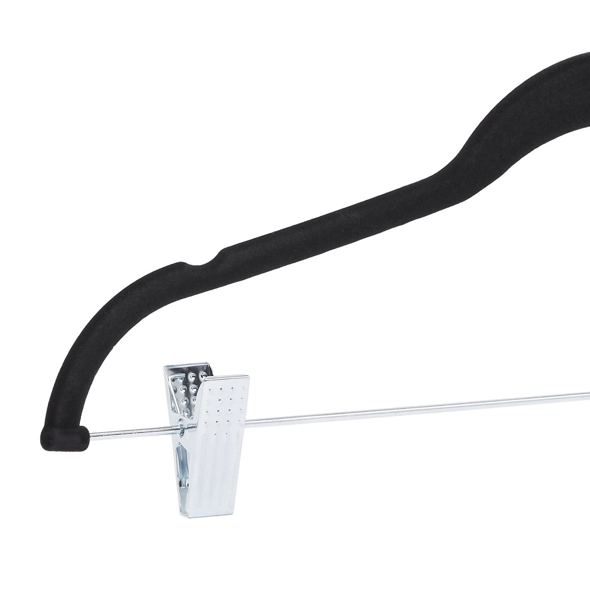 Amazon Basics velvet skirt hanger with clips pack of 50 for closet efficiency.