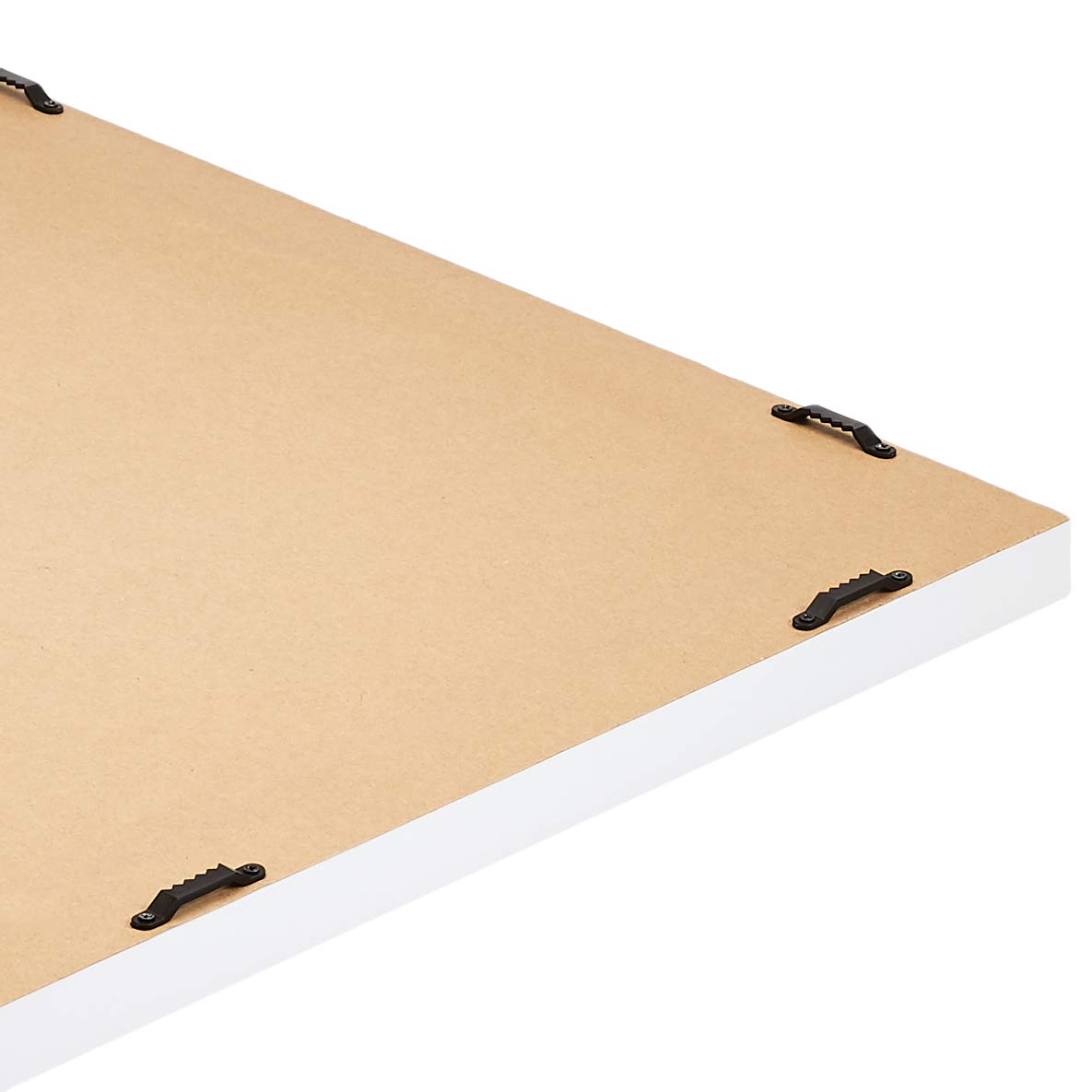 Amazon Basics mirror with polystyrene frame is lightweight for easy mounting