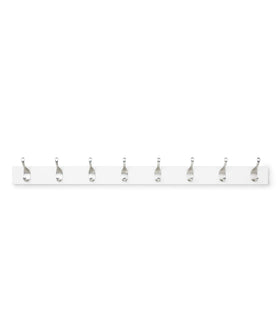 Amazon Basics wall-mounted coat rack with eight hooks keeps entryway clutter under control