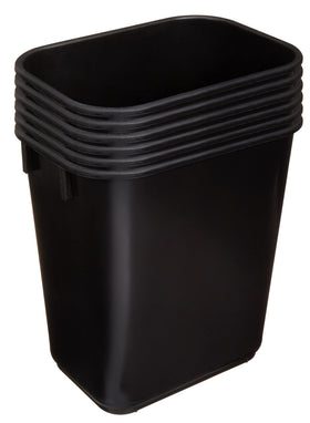 Amazon Basics wastebasket 3-gallon black smooth finish for easy cleaning