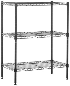 Amazon Basics 3-Shelf rack assembling setup for easy storage in garage