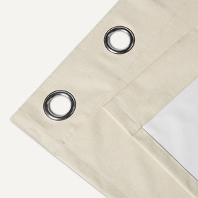 Amazon Basics blackout curtains beige noise-reducing curtains help create a calmer space