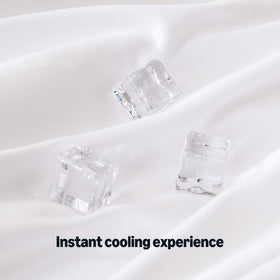Amazon Basics Cooling Comforter folded neatly showcases lightweight design ideal for summer.