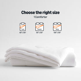 Amazon Basics Cooling Comforter smooth surface highlights soft, cool-to-the-touch feel.