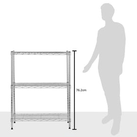 Amazon Basics shelving dimensions 23.2 x 13.4 x 30 inches for compact rooms