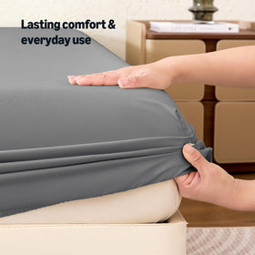 Amazon Basics Made in Green OEKO-TEX badge signals eco-friendly production.