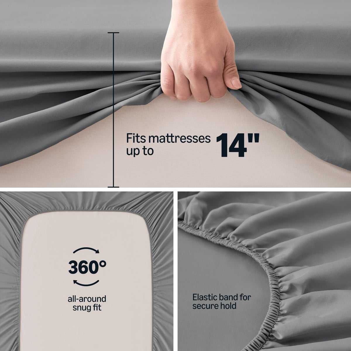 Amazon Basics soft microfiber fabric close-up highlighting durable color.