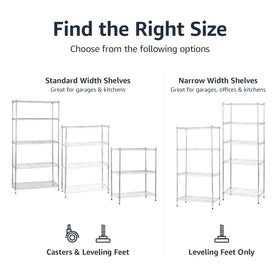 Amazon Basics multi-purpose storage shelving in a versatile space