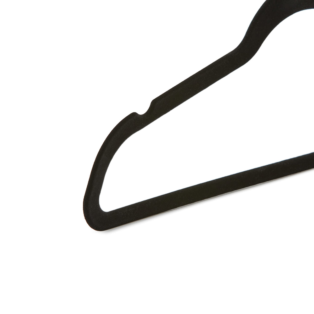 Amazon Basics durable hangers with metal-core construction support up to 10 pounds per hanger.