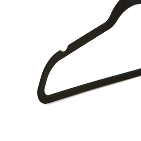 Amazon Basics durable hangers with metal-core construction support up to 10 pounds per hanger.