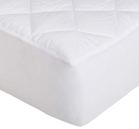 amazon basics twin topper showing elastic sides for secure fit