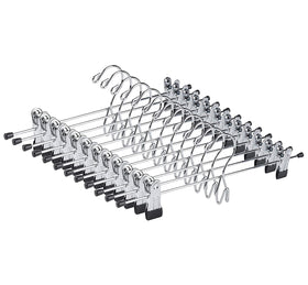 Amber Home heavy-duty 26-pack hangers showing sturdy metal construction for pants and skirts.