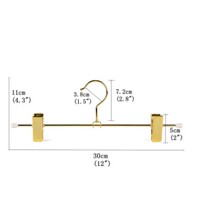 Amber Home adjustable clip pants hanger with width-adjustable grips