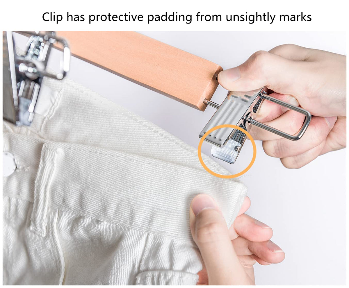 Amber Home adjustable clips slide to fit different widths.