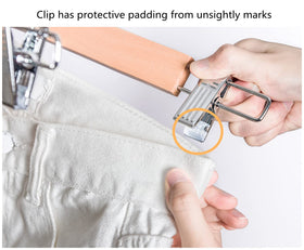 Amber Home adjustable clips slide to fit different widths.