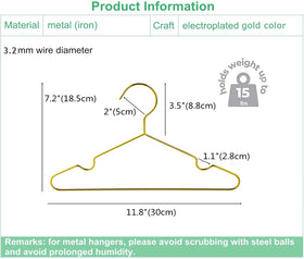 Amber Home bottom-bar hangers keep pants neatly in place.