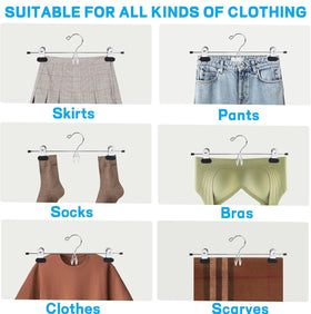 Amber Home closet-ready hangers for jeans and skirts