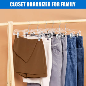 Amber Home crystal-clear finish blends with any closet.