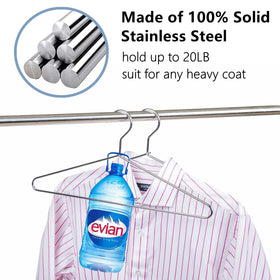 Amber Home durable anti-rust hangers resist deformation for long-term closet use.