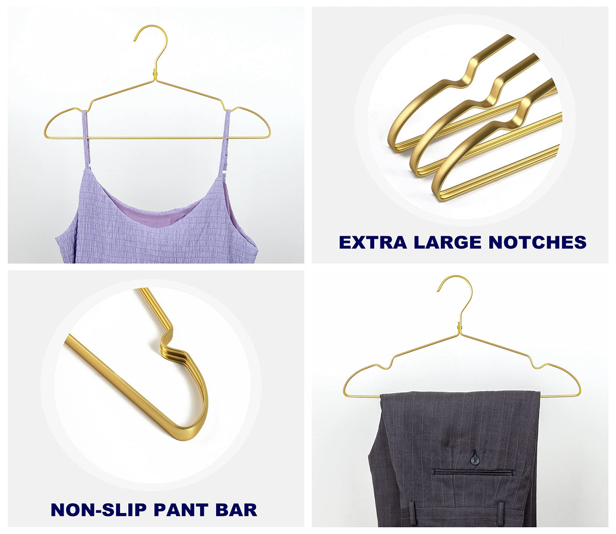 Amber Home durable hanger with rivet hook for long-lasting use.