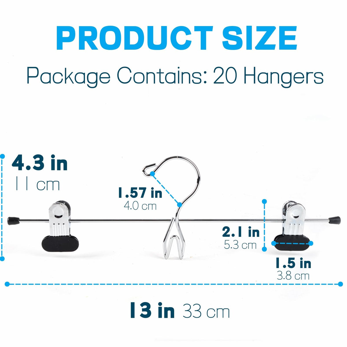 Amber Home stackable hangers with integrated belt hook for accessories