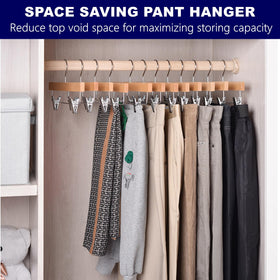 Amber Home multi-use wardrobe hanger helps towels and scarves stay neatly presented.