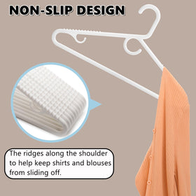 Amber Home multipurpose hangers for dresses, shirts and everyday wardrobe organization.