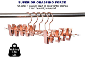 Amber Home slim 12-inch pant hanger designed to save closet space