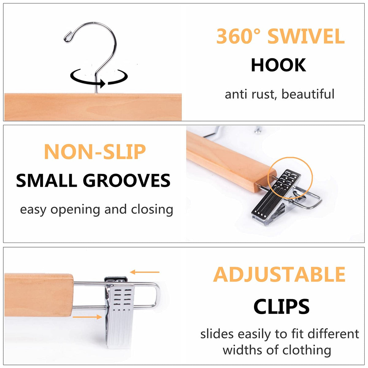 Amber Home space-saving 14.17-inch design fits various garments.
