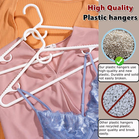 Amber Home sturdy hangers safely support heavier garments in your closet.