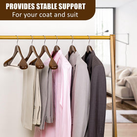 Amber Home suit jacket hanger helps maintain shape and crisp collars.