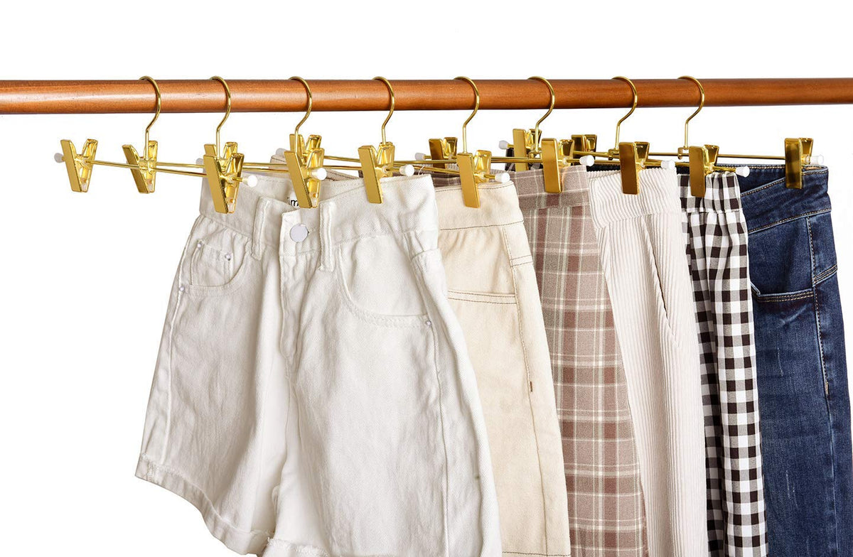 Amber Home swivel-hook pants hanger for easy closet access