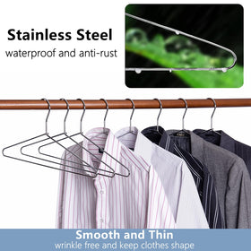 Amber Home versatile hangers fit suits, blouses, dresses, and sweaters.