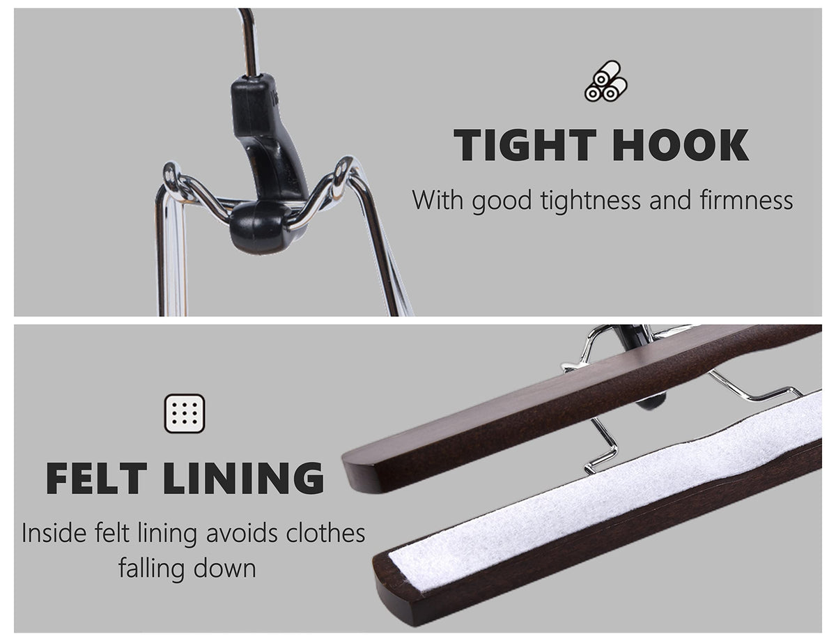 Amber Home close-up shows smooth wood finish and grooved clamp design.