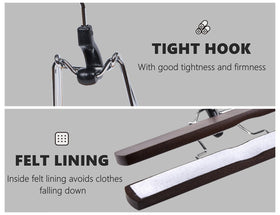 Amber Home close-up shows smooth wood finish and grooved clamp design.