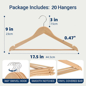 Amber Home hanger with non-slip pant bar keeps trousers in place