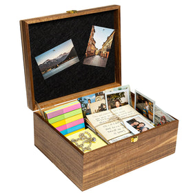 AMBER IMPRINT keepsake box with tree of life lid preserves cherished memories.