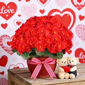 AmberFun durable artificial geraniums stay bright through seasons without watering or pruning.