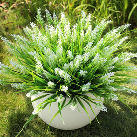AmberFun monkey grass displays realistic leaves for planters.