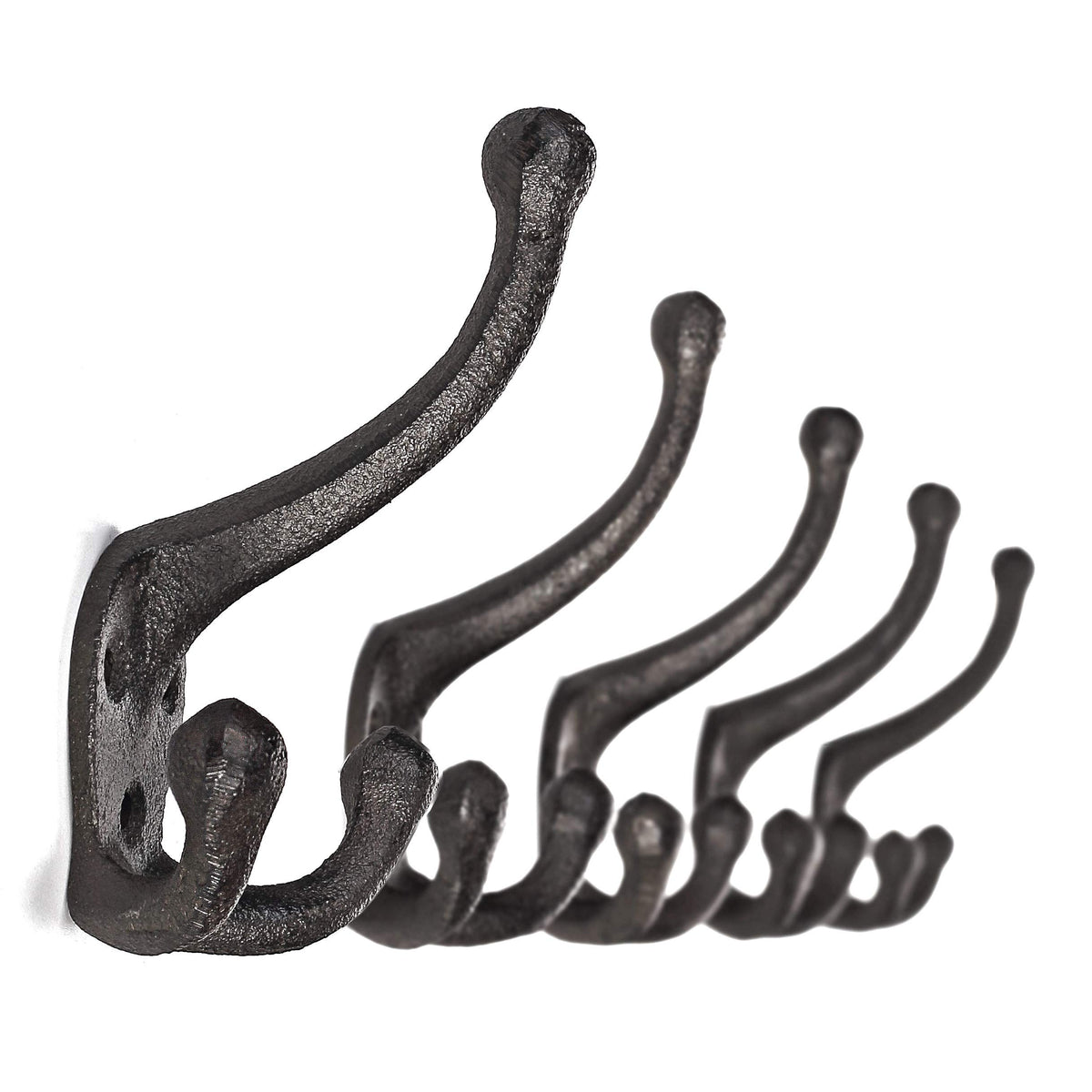 Ambipolar TriLeg wall-mounted coat hook in antique black for stylish organization.