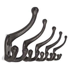 Ambipolar TriLeg wall-mounted coat hook in antique black for stylish organization.