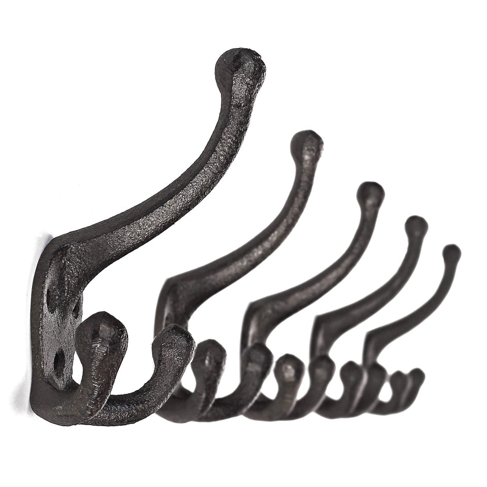 Ambipolar TriLeg wall-mounted coat hook in antique black for stylish organization.