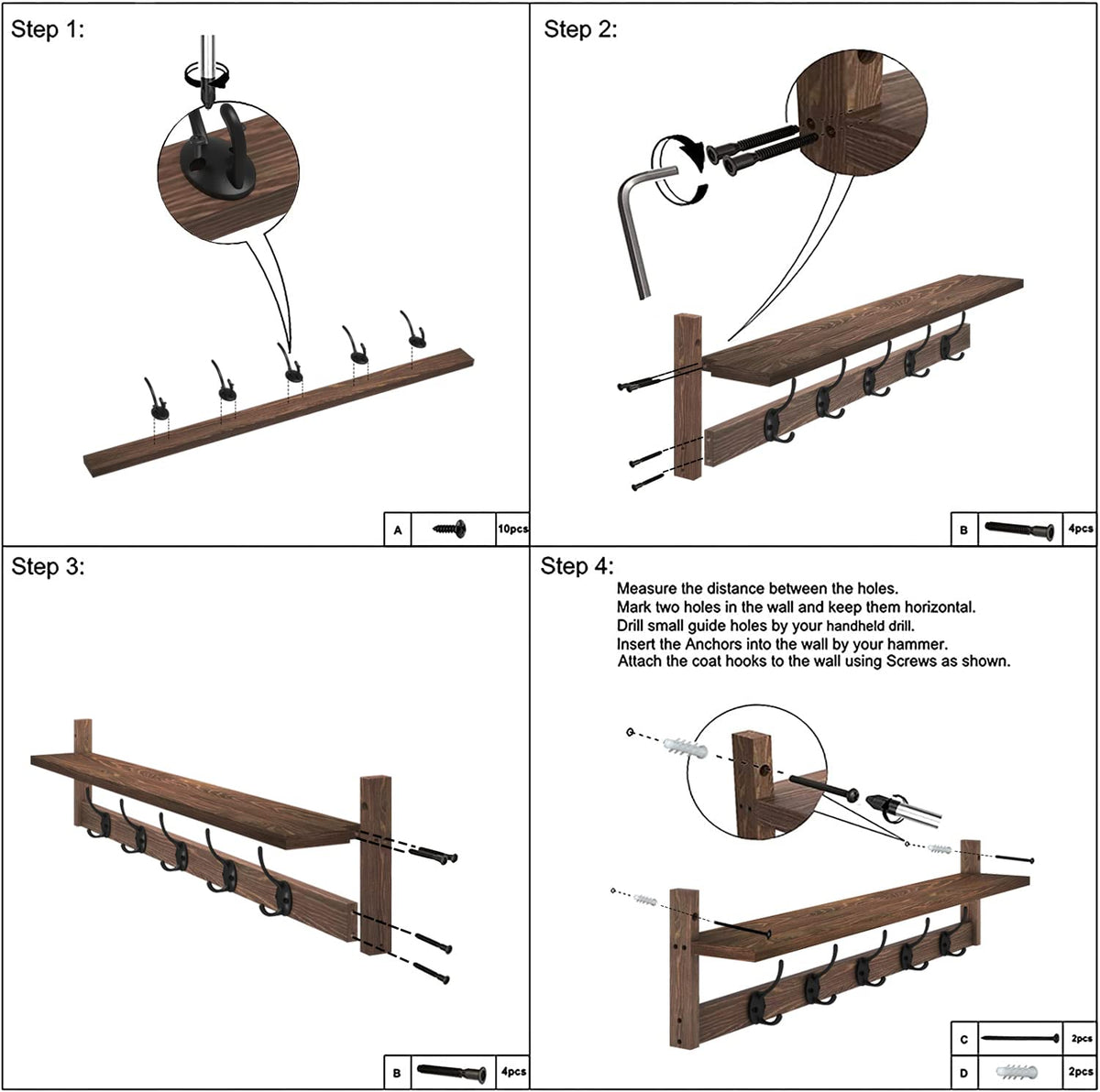 AMBIRD kit includes hardware and pre-drilled holes for easy mounting