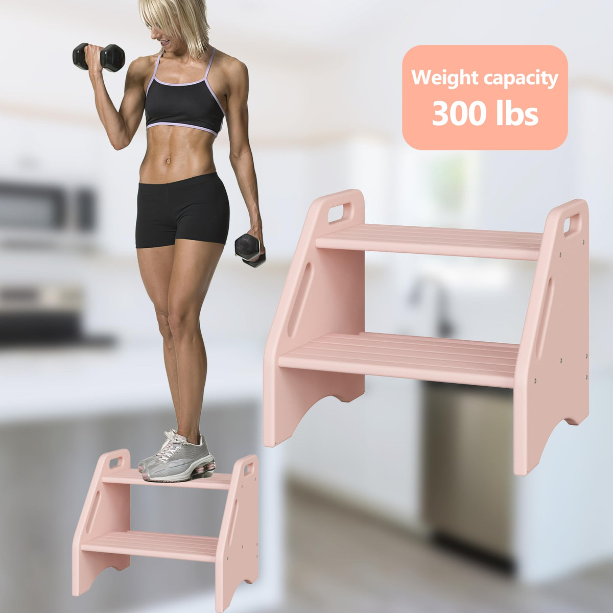 AMBIRD kid toilet training with stable platform and handles.