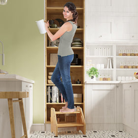 AMBIRD kitchen sink setup showing convenient height for washing hands.
