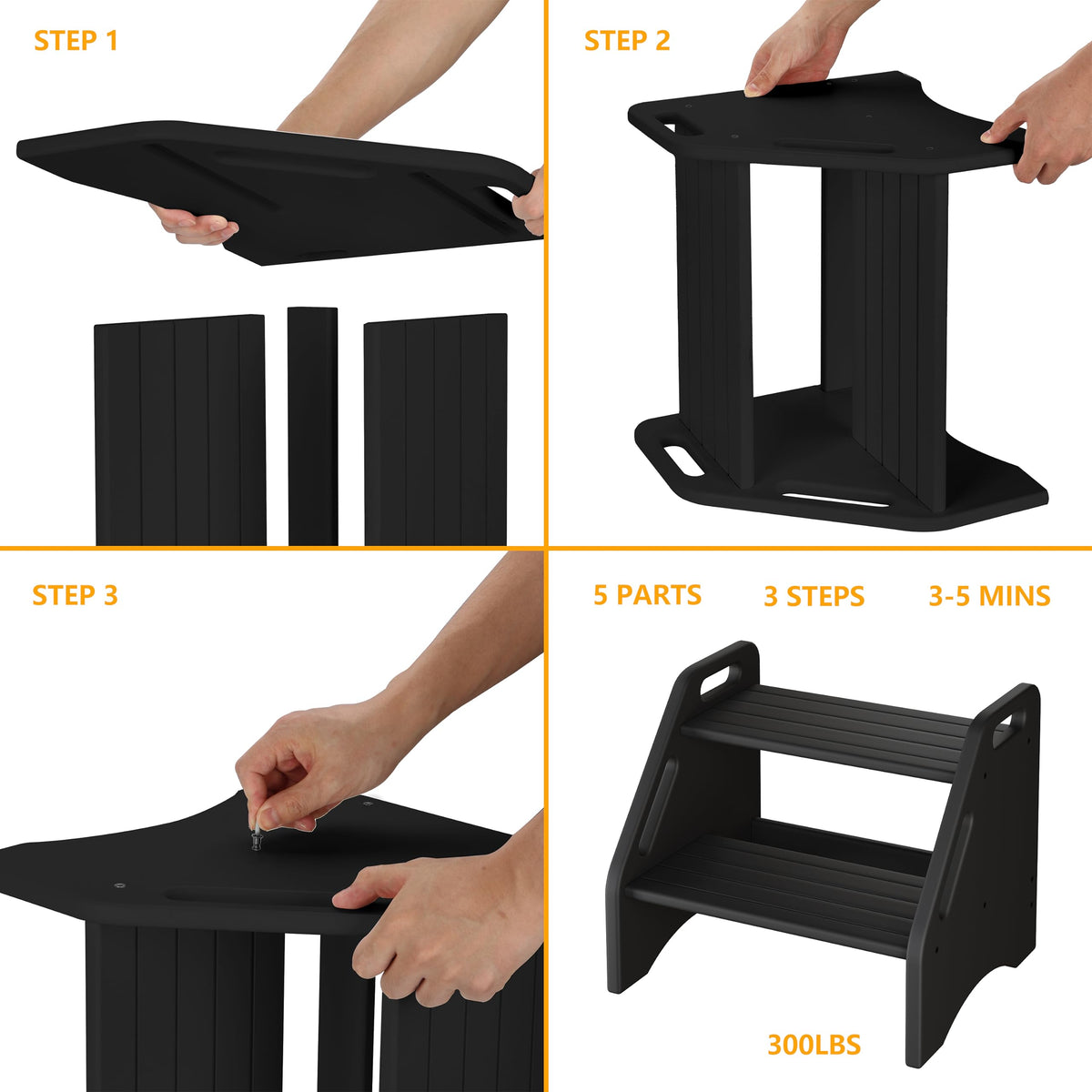 AMBIRD kitchen-use stool helps access high cabinets safely