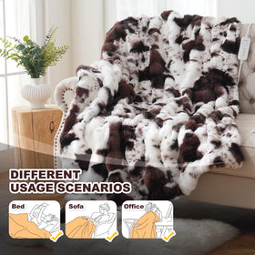 Ambrebellum cow-print detail showing stylish Western design.