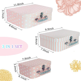 Amedoo paperboard suitcases enhance kids' room decor with practical, decorative boxes.