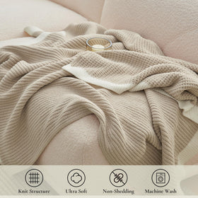 Amélie Home chenille throw provides lightweight warmth for all-season comfort.