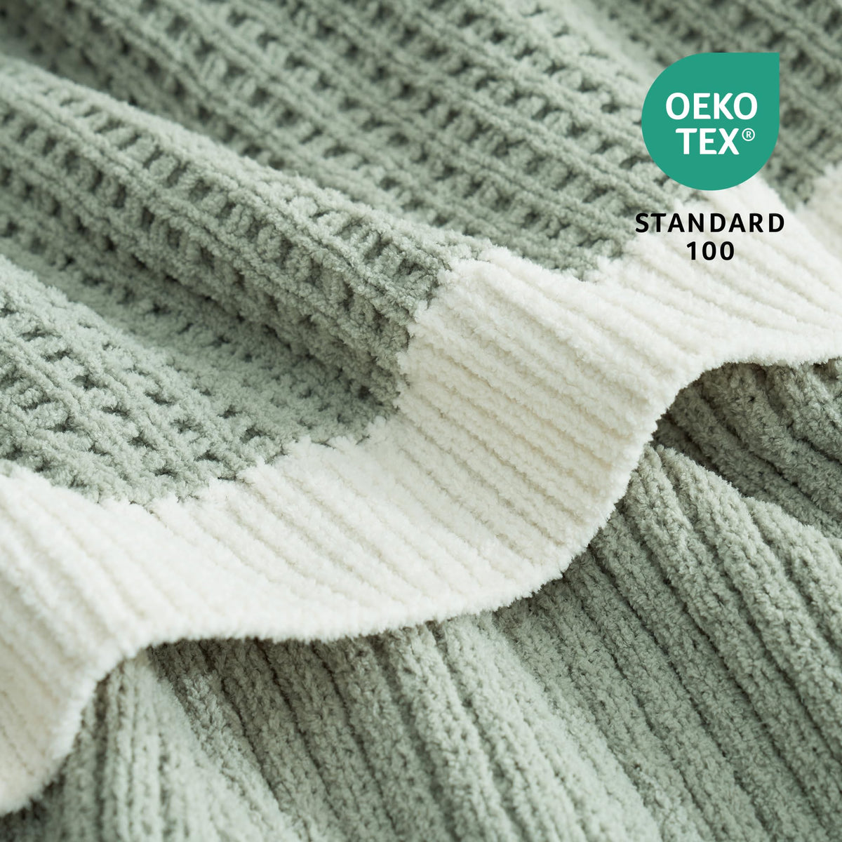 Reversible texture on Amélie Home throw adds versatile style to any sofa.